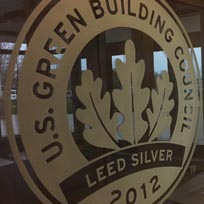 US Green Building Sign in Effingham Corporate office
